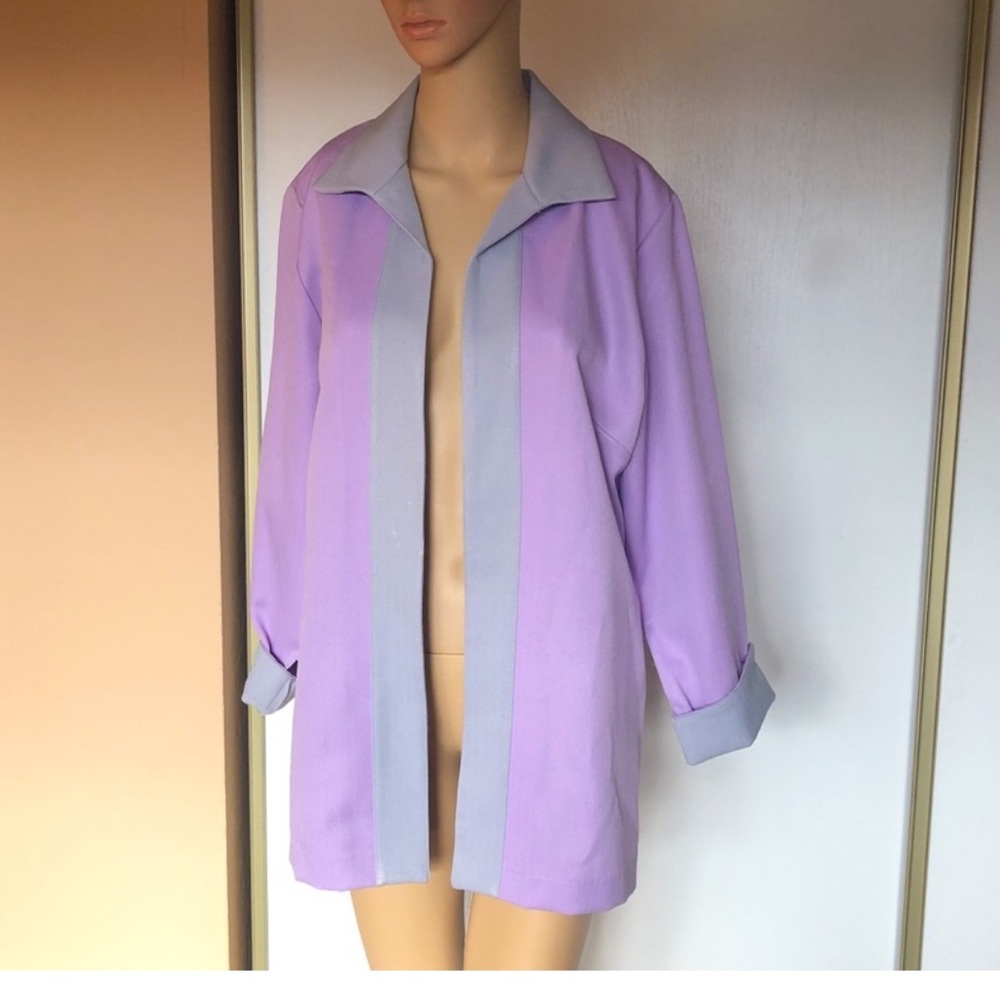 Lavender Blazer Jacket Size Medium - image 1